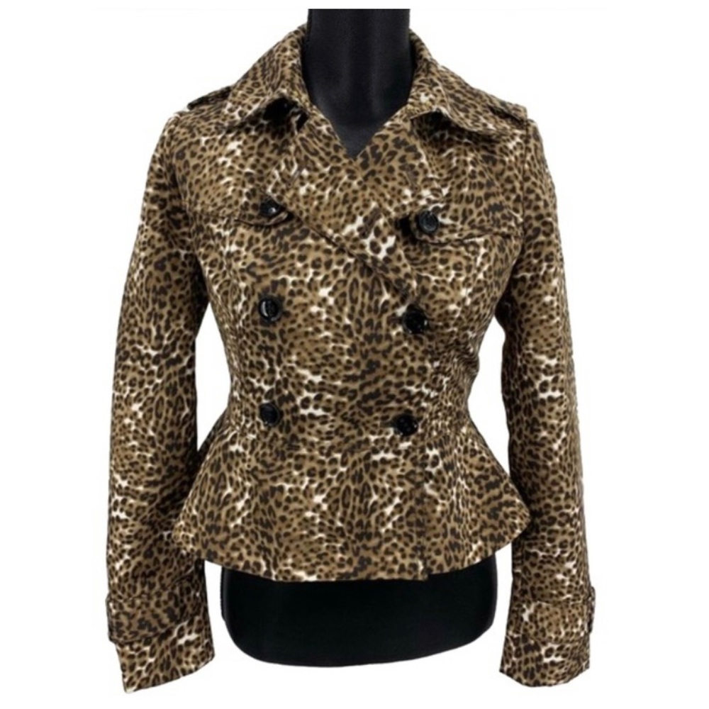 Banana Republic Leopard Double Breasted
Peplum Jacket Size M GreatCondition - Picture 1 of 13